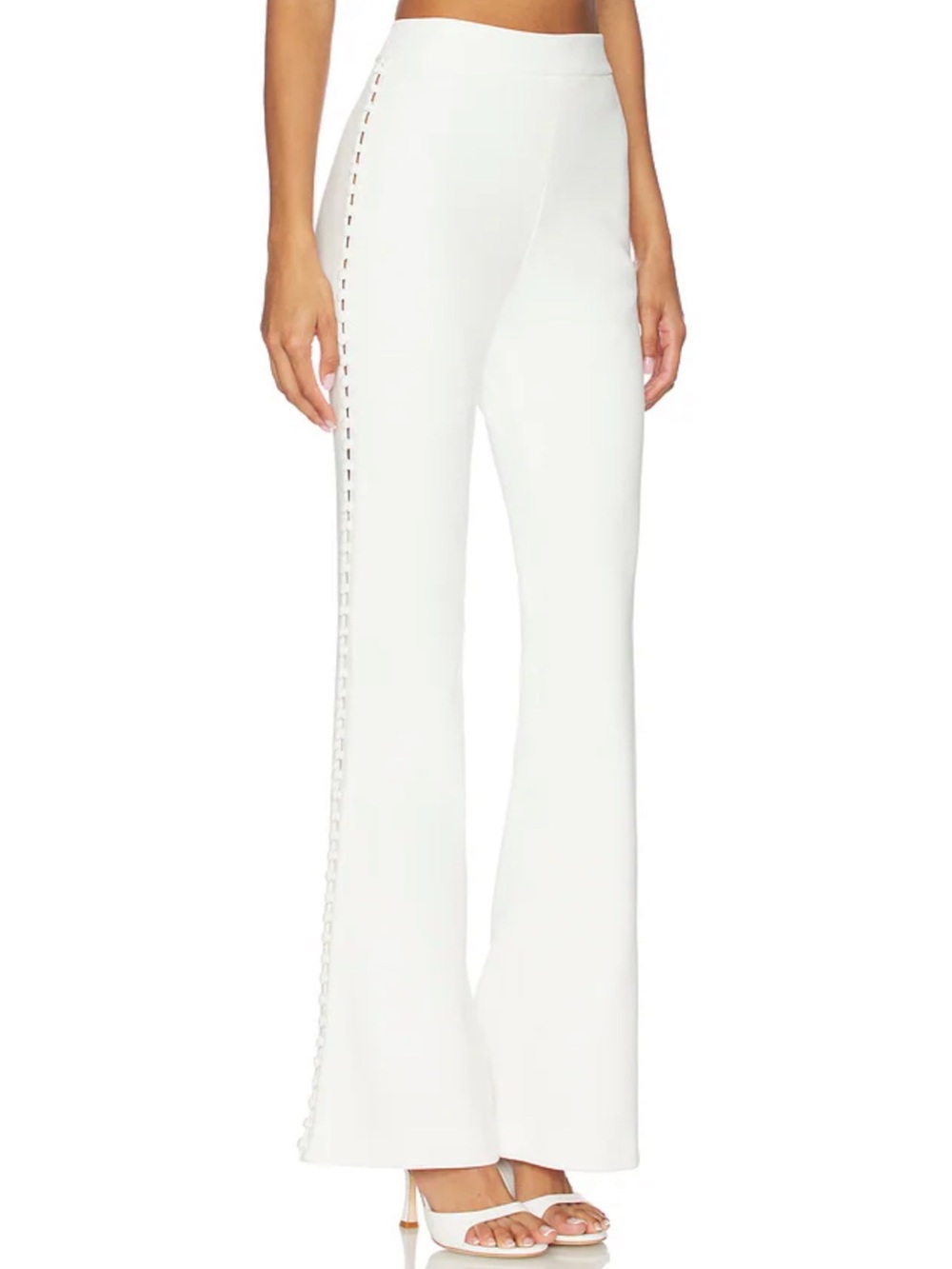 SANS FAFF Marais Button Trousers in White